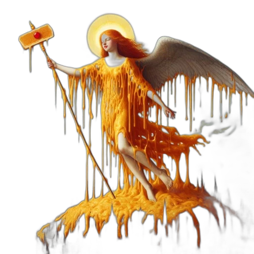 food, weapon, concept art, photorealistic, 3d render, fantasy art, golden, ethereal transparent PNG cut-out