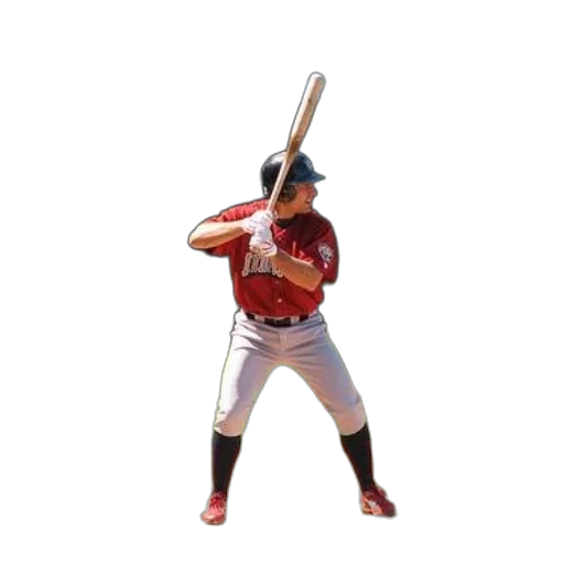 staff, weapon, animal, 3d render, baseball, player, red, uniform transparent PNG cut-out