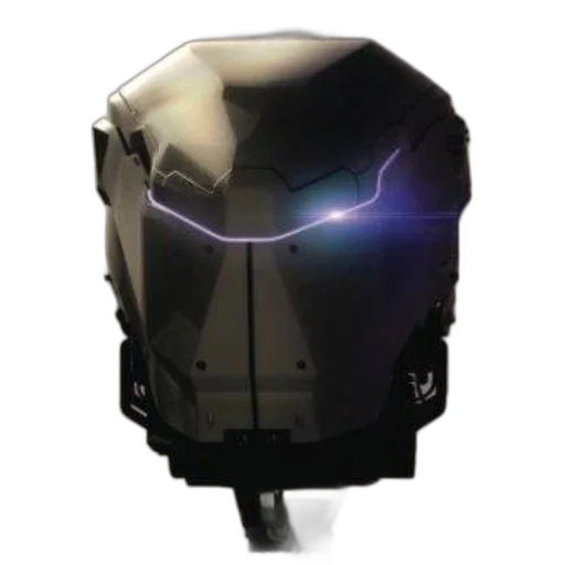 robot, mask, face, weapon, concept art, 3d render, cyberpunk, photorealistic transparent PNG cut-out