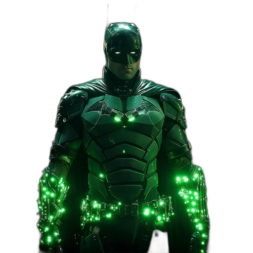 jacket, 3d render, concept art, comic book art, cyberpunk, green, figure, possibly transparent PNG cut-out