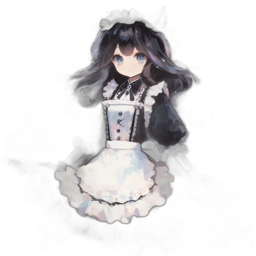 dress, robot, staff, creature, anime, pixel art, watercolor, fantasy art transparent PNG cut-out