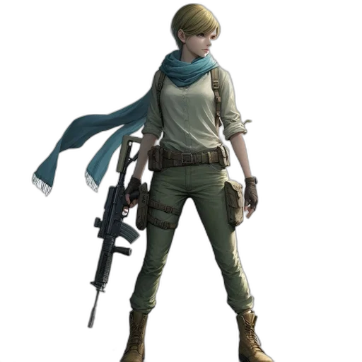 staff, weapon, jacket, concept art, 3d render, fantasy art, pixel art, blue transparent PNG cut-out