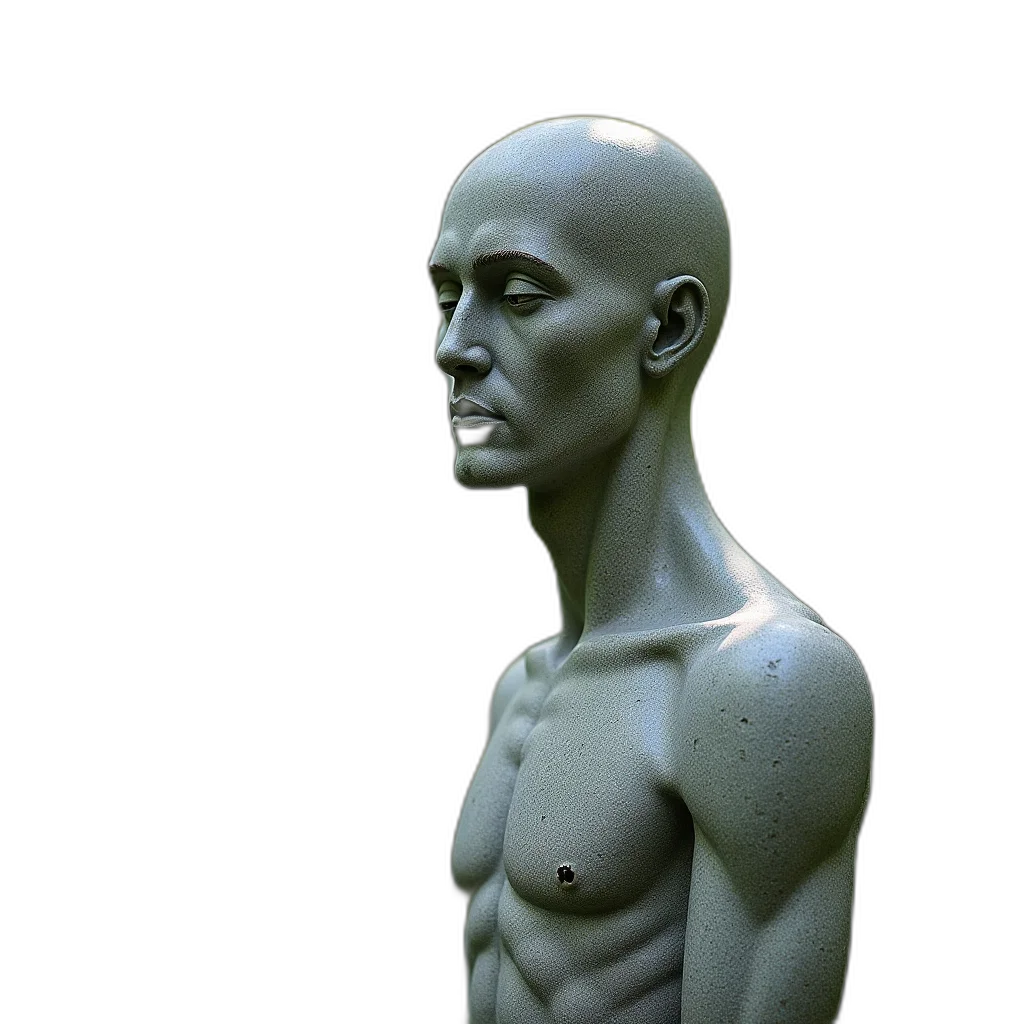face, mask, robot, creature, 3d render, photorealistic, concept art, cyberpunk transparent PNG cut-out