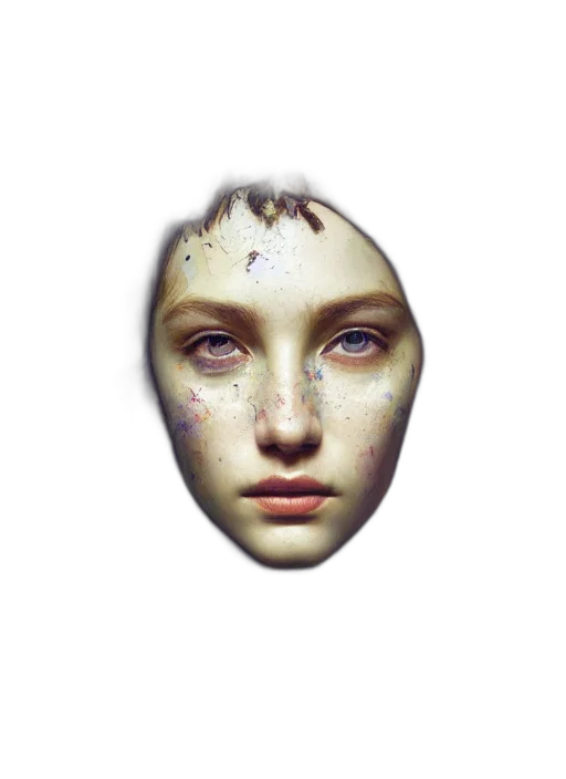face, mask, jewelry, creature transparent PNG cut-out