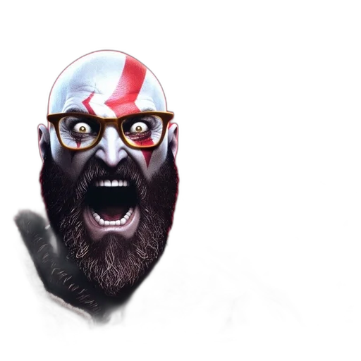 mask, face, creature, animal, concept art, 3d render, photorealistic, comic book art transparent PNG cut-out