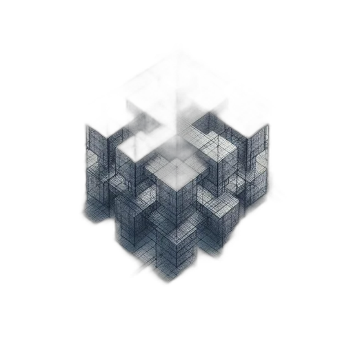 robot, crown, building, furniture, 3d render, pixel art, concept art, fantasy art transparent PNG cut-out