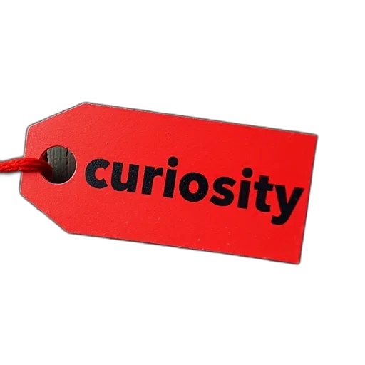 jewelry, words, curiosity, written, red, label transparent PNG cut-out