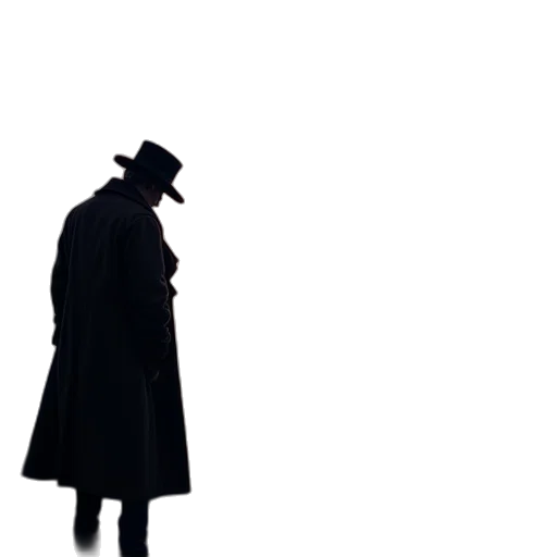 hat, jacket, umbrella, staff transparent PNG cut-out