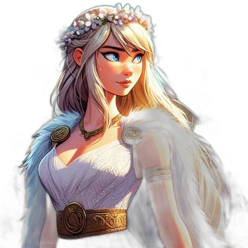 crown, dress, fantasy art, concept art, pixel art, watercolor, pastel, blue transparent PNG cut-out