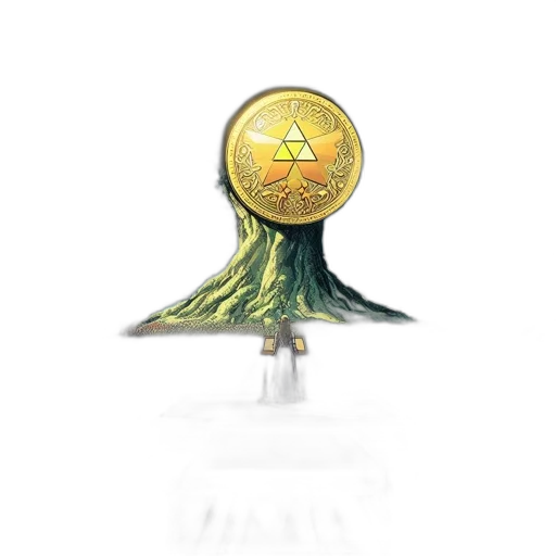 crown, staff, umbrella, jewelry, concept art, 3d render, fantasy art, pixel art transparent PNG cut-out