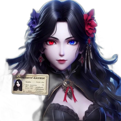 jewelry, fantasy art, concept art, anime, photorealistic, dark, illustrated, female transparent PNG cut-out