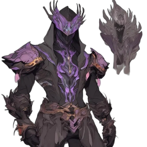 mask, creature, staff, weapon, concept art, fantasy art, pixel art, comic book art transparent PNG cut-out