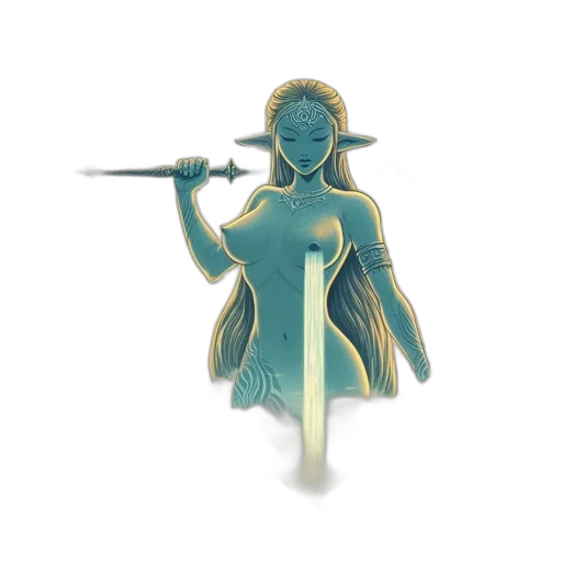 staff, jewelry, sword, weapon, concept art, fantasy art, 3d render, pixel art transparent PNG cut-out
