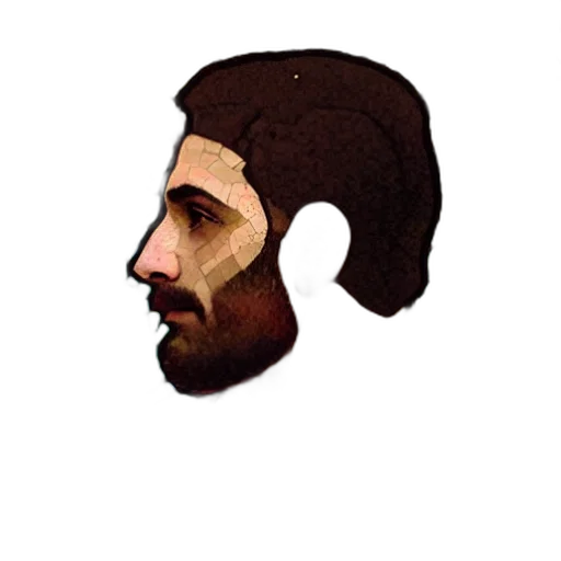 face, mask, hair, staff transparent PNG cut-out