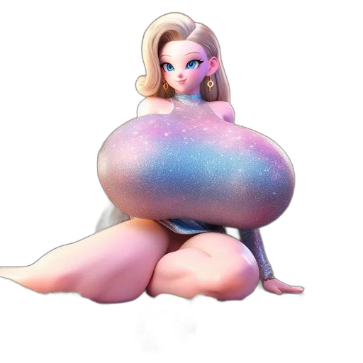 dress, robot, creature, 3d render, concept art, fantasy art, cartoon, outer space transparent PNG cut-out