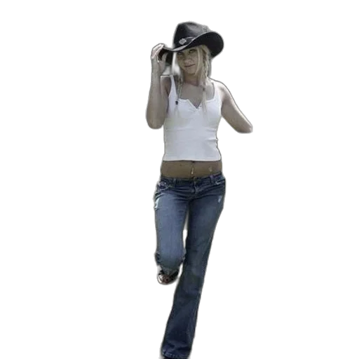hat, staff, photorealistic, 3d render, concept art, woman, cowboy, stands transparent PNG cut-out