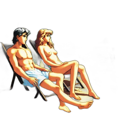 furniture, jewelry, concept art, vaporwave, 3d render, photorealistic, beach, underwater transparent PNG cut-out