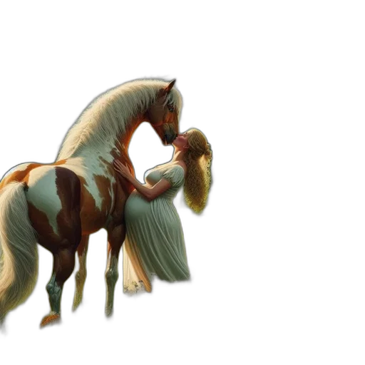 animal, dragon, creature, hair, concept art, fantasy art, 3d render, photorealistic transparent PNG cut-out