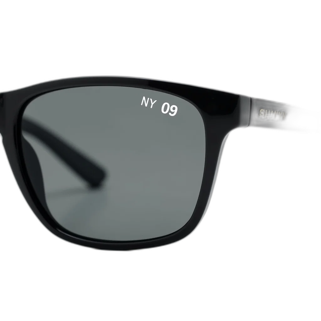 3d render, cyberpunk, pair, sunglasses, black, frame, lenses, featuring transparent PNG cut-out
