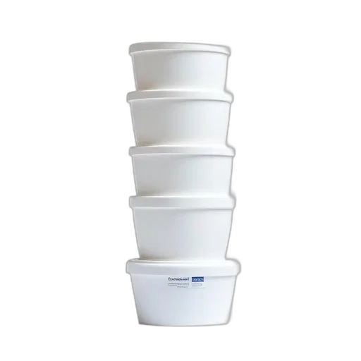crown, food, hat, 3d render, stack, white, plastic, containers transparent PNG cut-out