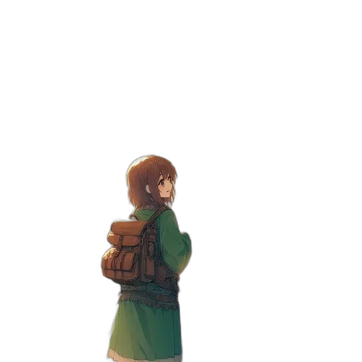 jacket, staff, bottle, dress, pixel art, concept art, 3d render, watercolor transparent PNG cut-out