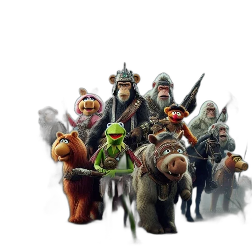 staff, concept art, fantasy art, pixel art, 3d render, outer space, animated, muppet transparent PNG cut-out