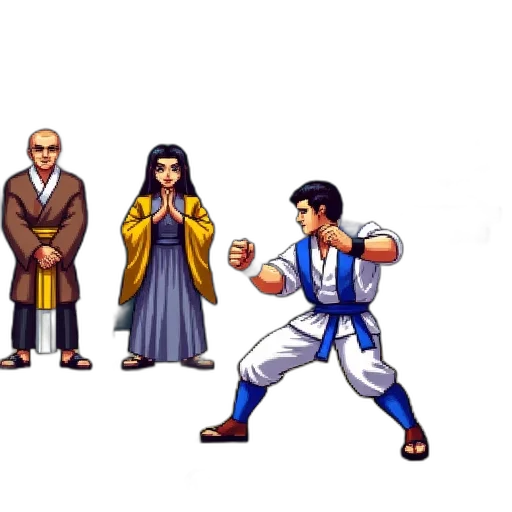 pixel art, concept art, anime, fantasy art, pixelated, video, game, scene transparent PNG cut-out