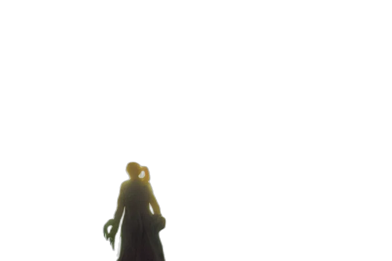 dress, staff, sword, weapon transparent PNG cut-out