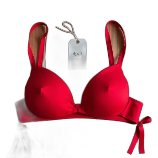 jewelry, red, bikini, top, laid, out, wooden, surface transparent PNG cut-out