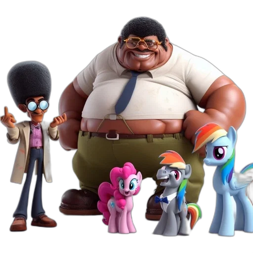 staff, concept art, 3d render, cartoon, diverse, group, characters, includes transparent PNG cut-out