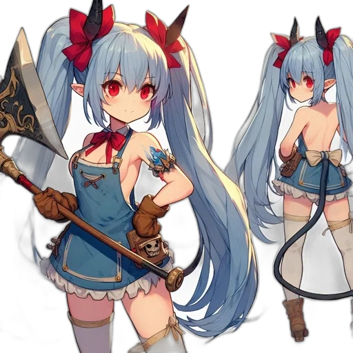 staff, weapon, sword, anime, fantasy art, concept art, pixel art, blue transparent PNG cut-out