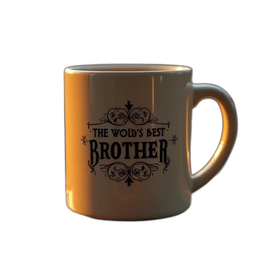 world, best, brother, mug transparent PNG cut-out