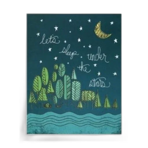 watercolor, outer space, night, underwater, forest, blue, green, let transparent PNG cut-out