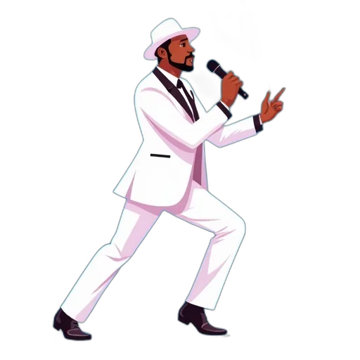 jacket, cartoon, concept art, pixel art, watercolor, stylized, illustration, man transparent PNG cut-out