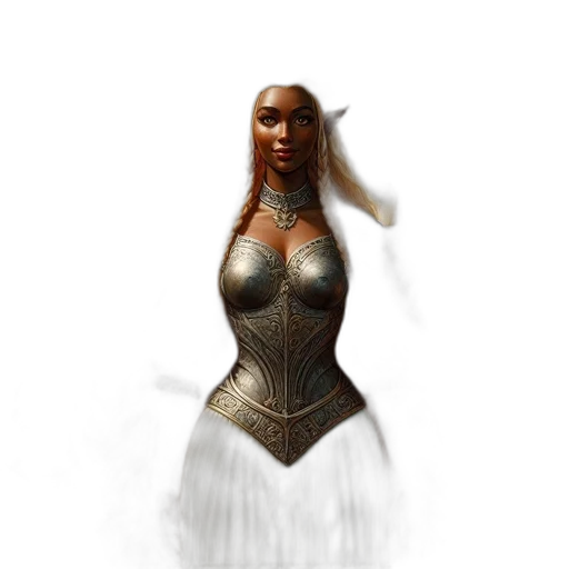 dress, jewelry, fantasy art, concept art, 3d render, comic book art, elegant, woman transparent PNG cut-out