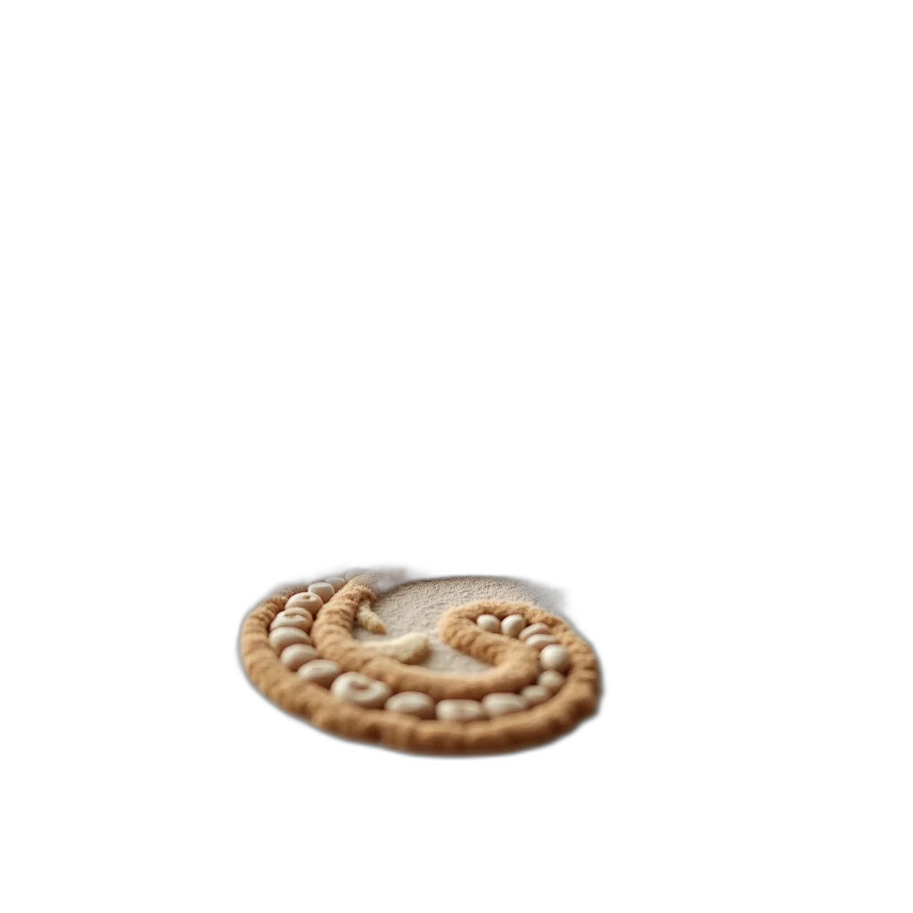 food, jewelry, animal, dragon, 3d render, photorealistic, close-up, beige transparent PNG cut-out