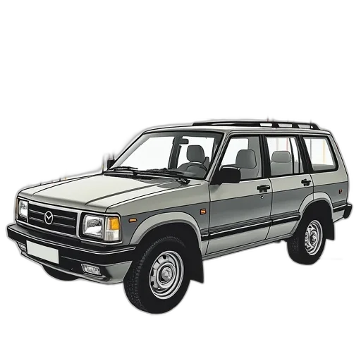 car, photorealistic, 3d render, 1990 transparent PNG cut-out