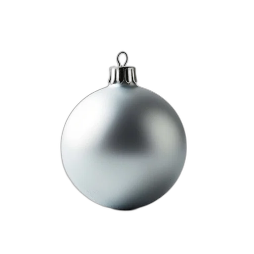 jewelry, 3d render, photorealistic, close-up, single, unlit, silver, christmas transparent PNG cut-out