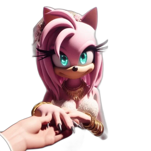 jewelry, hair, animal, weapon, anime, 3d render, concept art, cartoon transparent PNG cut-out