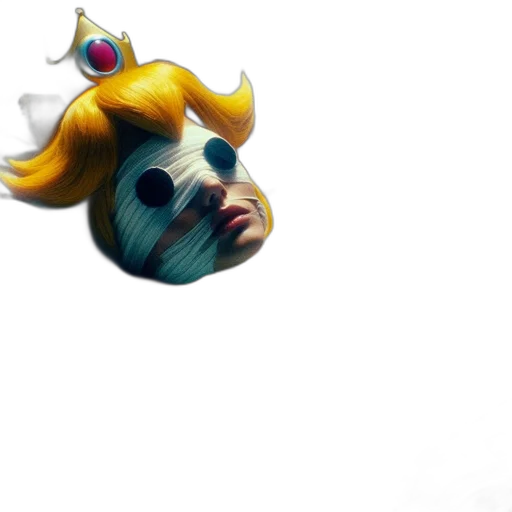 crown, mask, creature, face, concept art, 3d render, pixel art, fantasy art transparent PNG cut-out