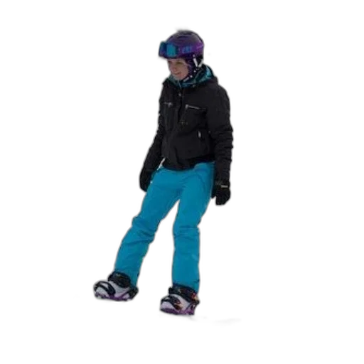 jacket, 3d render, snow, blue, dark, person, snowboarding, snowy transparent PNG cut-out