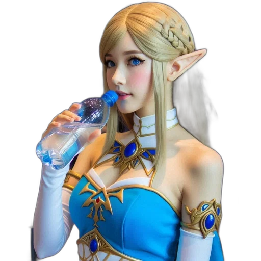 bottle, dress, dragon, face, fantasy art, concept art, pixel art, 3d render transparent PNG cut-out