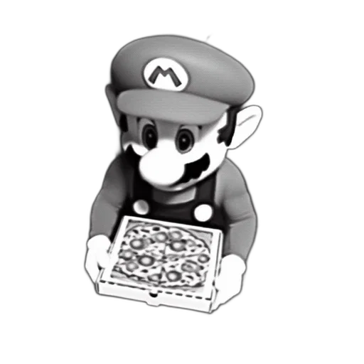 food, robot, animal, creature, pixel art, 3d render, concept art, cartoon transparent PNG cut-out