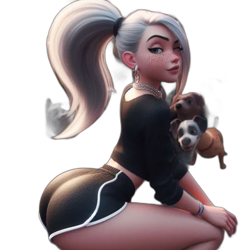 staff, concept art, fantasy art, cartoon, comic book art, dark, animated, female transparent PNG cut-out