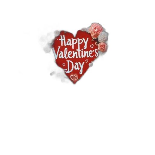 3d render, seaside, valentine, day, cafe, adorned, roses, heart-shaped transparent PNG cut-out