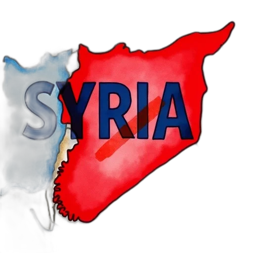watercolor, painting, map, middle, east, large, red, area transparent PNG cut-out