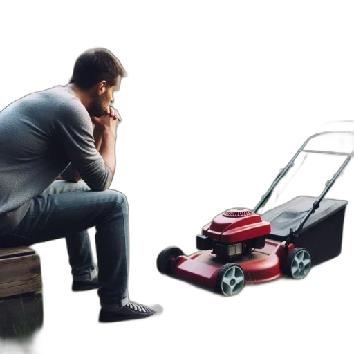 robot, furniture, photorealistic, concept art, 3d render, man, sits, wooden transparent PNG cut-out
