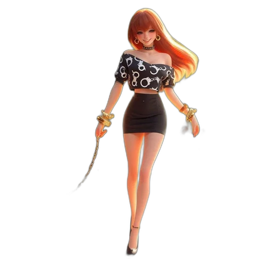 dress, staff, 3d render, concept art, cartoon, fantasy art, woman, red transparent PNG cut-out