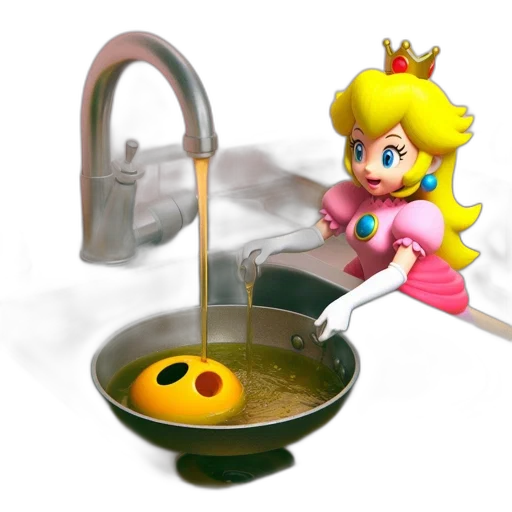 food, crown, weapon, 3d render, concept art, photorealistic, underwater, kitchen transparent PNG cut-out
