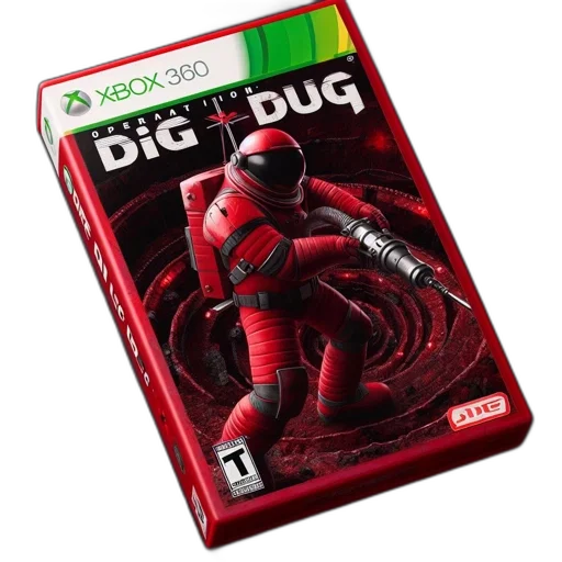 concept art, 3d render, xbox, 360, case, displays, game, dig transparent PNG cut-out